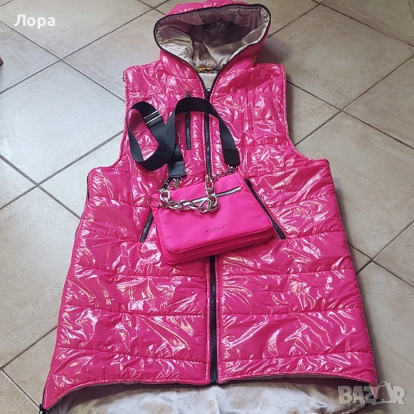 Дамски дълъг елек грейка, снимка 1