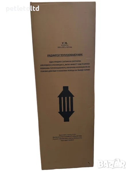 Отоплителна лира-топлообменник - с клапа и 5 ребра Ф 130, 89 см, 3KW, снимка 1