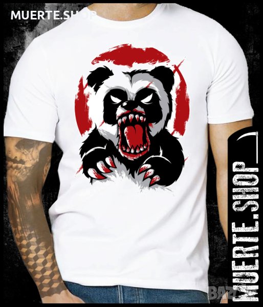 Тениска с щампа ANGRY PANDA, снимка 1