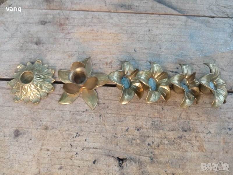 Стар месингов свещник, снимка 1