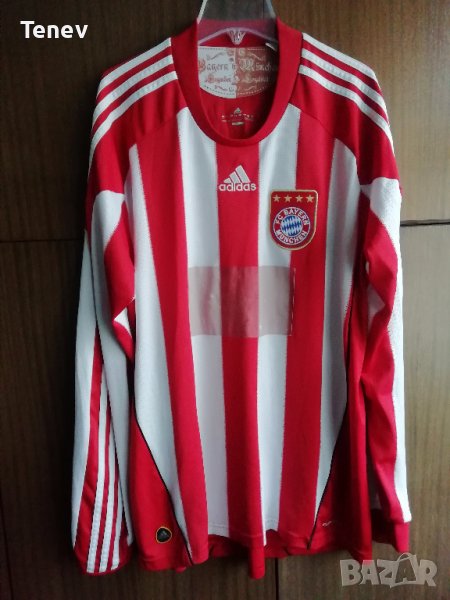 Bayern Munich Adidas оригинална тениска фланелка размер L дълги ръкави Байерн Мюнхен , снимка 1