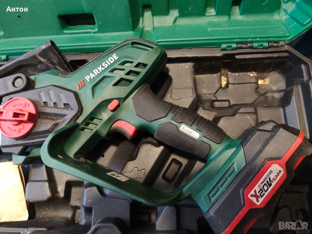 Верижен трион за клони parkside x20v Paghs 20 Li A1, снимка 1