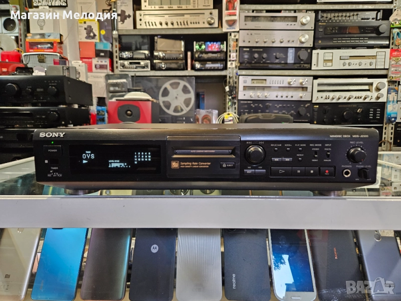 Мини диск / Minidisc deck SONY MDS-JE500 В отлично техническо и визуално състояние., снимка 1
