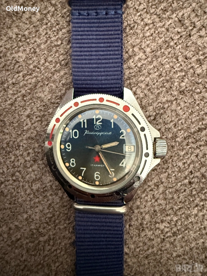 Съветски Командирски часовник Восток , Червена звезда, снимка 1