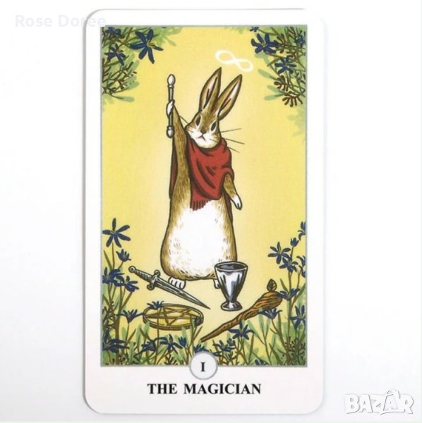 lunalapin заешко таро карти реплика, снимка 1
