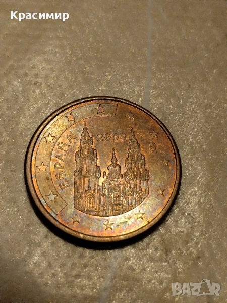 5 евро Цент.2009 г., снимка 1