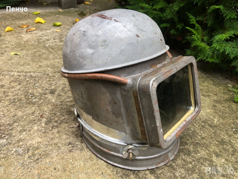 стар предпазен скафандър /шлем, маска/ - ретро, снимка 1