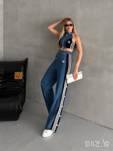дамски комплект деним adidas, снимка 1