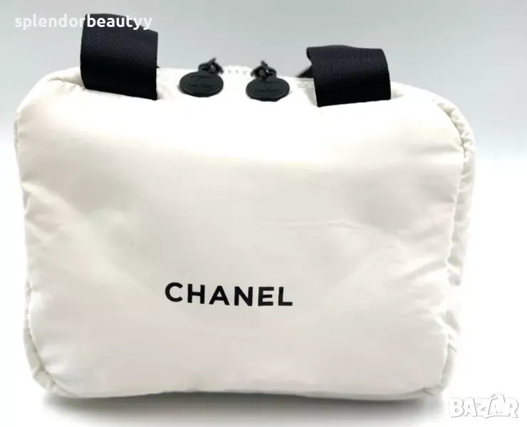 Chanel Mini Boston,козметична чанта, Бяла Чанта за грим, несесер, снимка 1