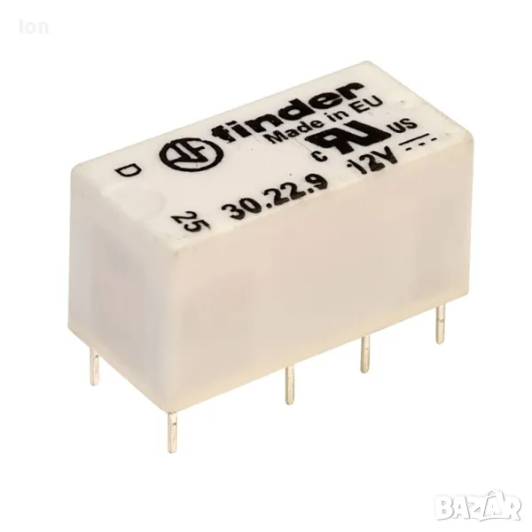 Релета Finder на 12V= с два превключващи контакта, снимка 1
