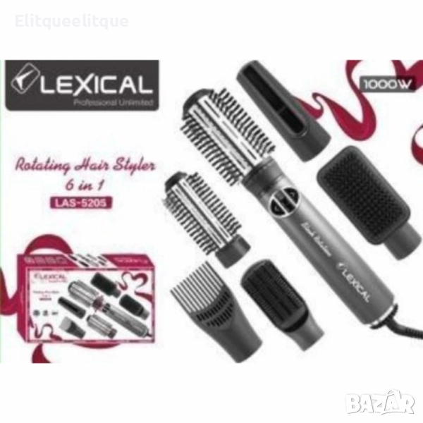 Ротираща четка за коса 6 в 1 Lexical – Професионален стайлинг у дома, снимка 1