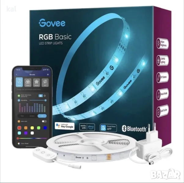 Смарт LED лента Govee H615A - 5 метра, снимка 1