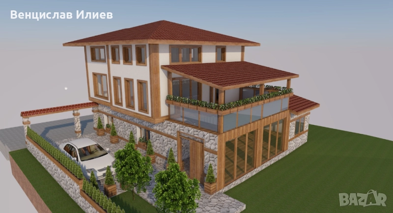 Уникален имот с готов проект за къща за гости – с. Долно Драглище, снимка 1