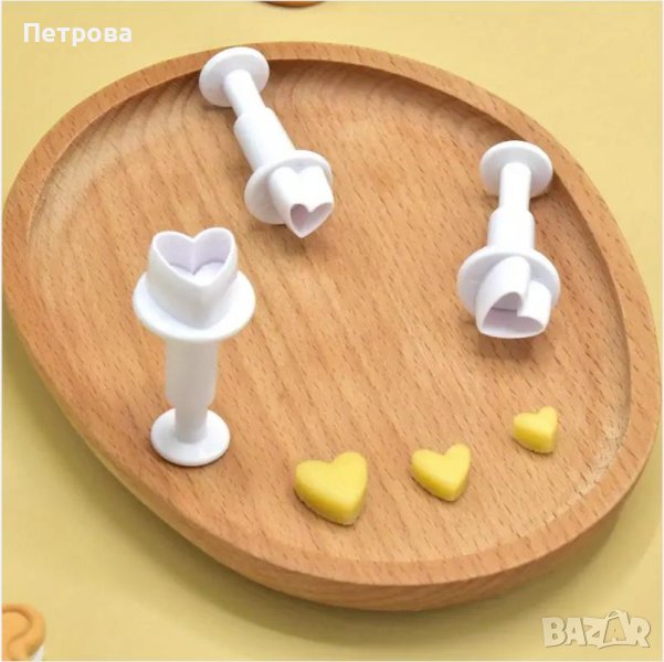Сърчица - комплект от 3 бр. резци с бутало с 3 различни размери, снимка 1