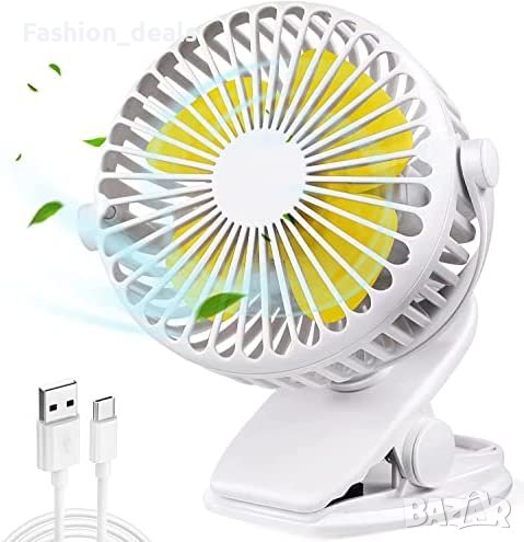 Нов Преносим вентилатор за бюро дом офис пътуване къмпинг с USB, снимка 1