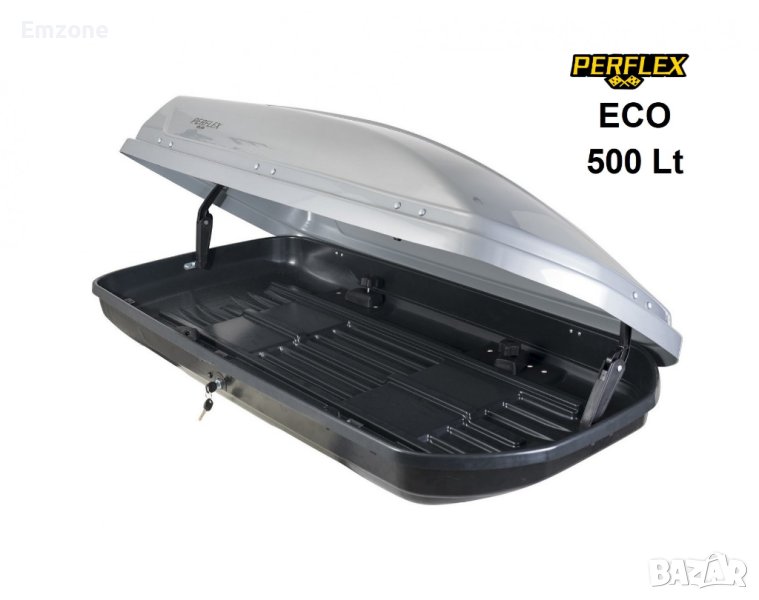 Автобокс PERFLEX EXCLUSIVE 500l Багажник/Кутия за Автомобил, снимка 1