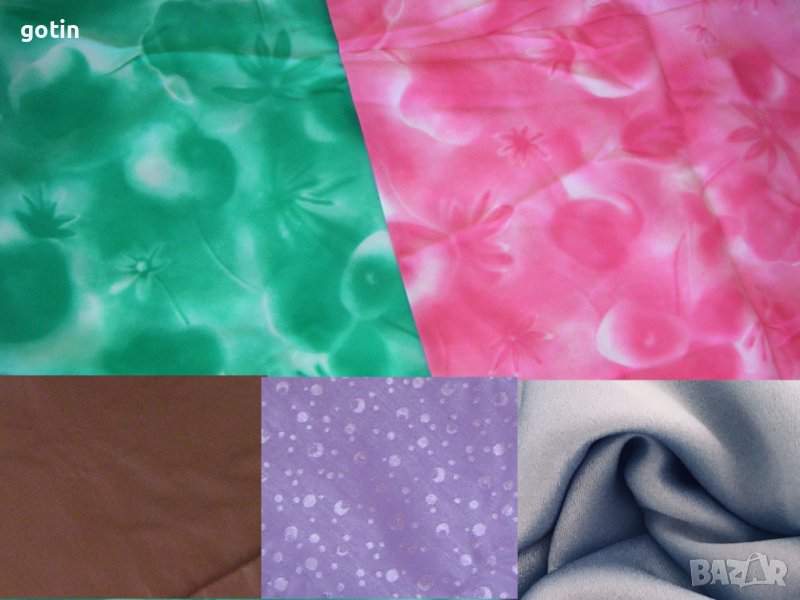Платове различни цветове и материи плат дюс едноцветни, каре, снимка 1