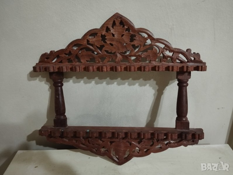 стара ажурна дървена рамка, снимка 1