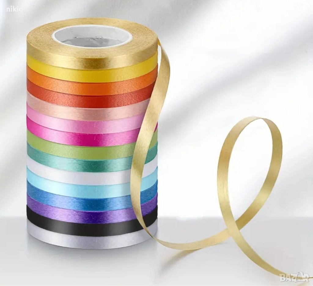 Връзка вързалка лента за балони балон панделка за подарък подаръци, снимка 1