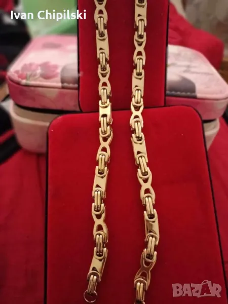 Колие и медалион от медицинска стомана, снимка 1