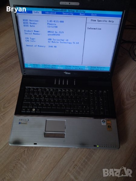 Fujitsu Amilo лаптоп xa 2529 на части, снимка 1