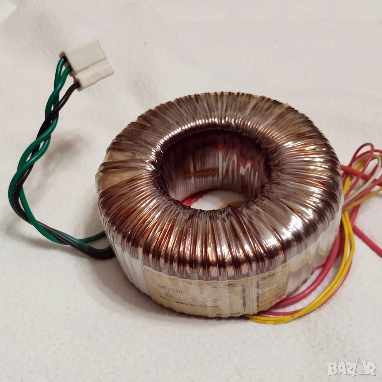 Мощен Тороидален трансформатор с напрежения 2х21V, 1x10V, 2X22V, снимка 1