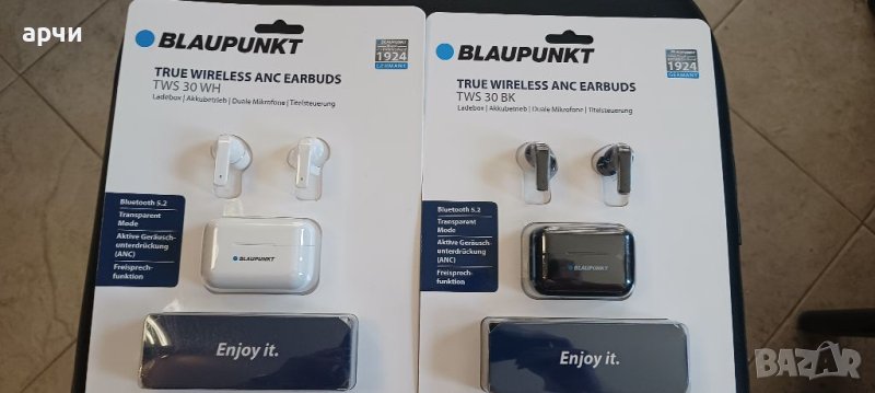 BLAUPUNKT TWS 30  bluetooth истински блутут безжични слушалки, снимка 1