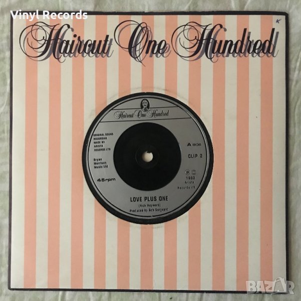 Haircut One Hundred ‎– Love Plus One ,Vinyl 7", 45 RPM, снимка 1