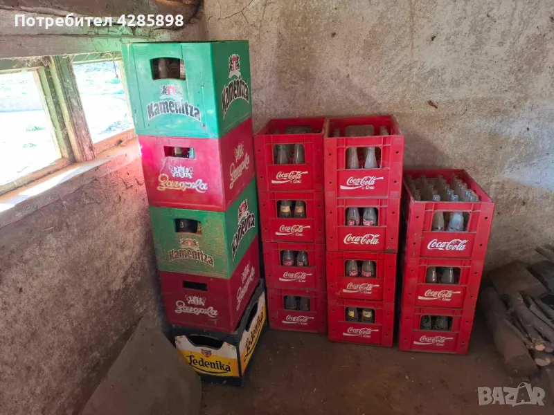 Каси за бира,кока кола с амбалаж., снимка 1