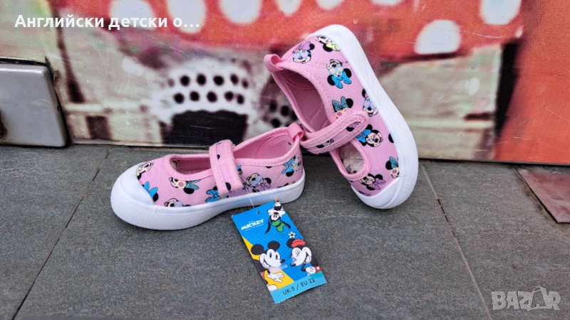 Английски детски кецки с Мини Маус, снимка 1