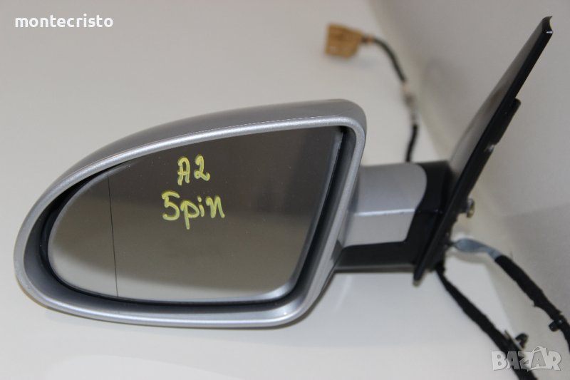 Ляво електрическо огледало Audi A2 (2000-2005г.) 5 пина 🎨Цвят: Светло сив, снимка 1