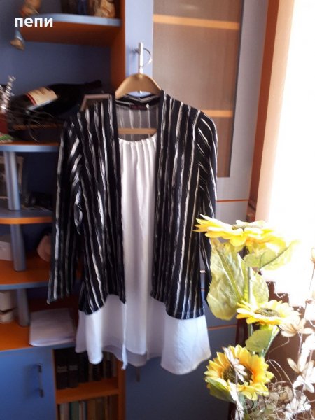 Елегантна туника с перлички -нова XL, снимка 1