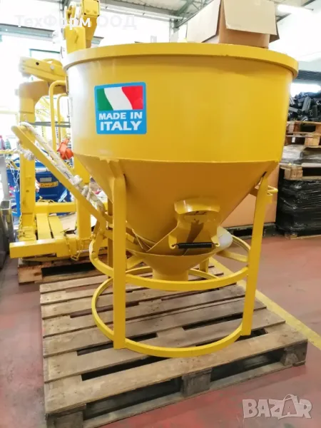 Кюбел за бетон с маркуч модел К 3 с обеми 500 л и 1000 л  - налични на склад., снимка 1