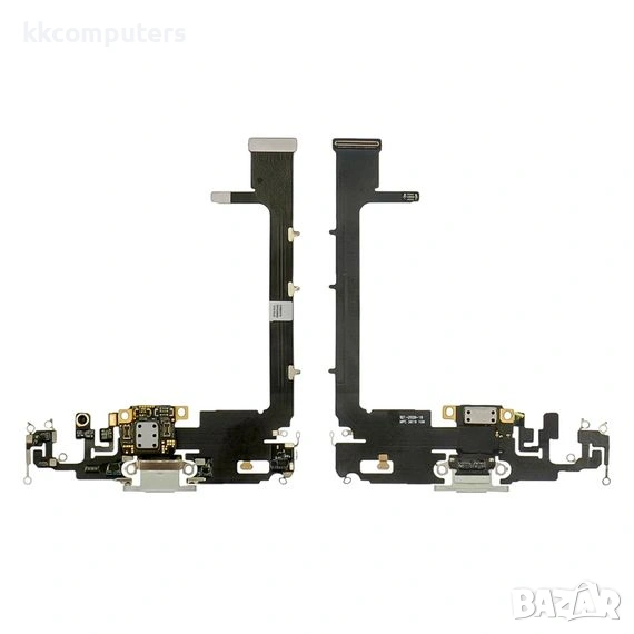 Лентов кабел за APPLE iPhone 11 Pro Max с бял конектор зареждане, микрофон Original, снимка 1