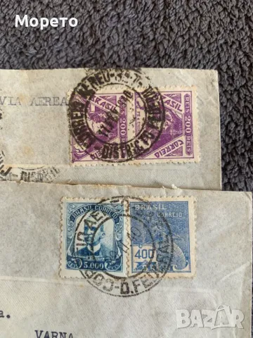 Стари пътували пликове(Бразилия)-Лот-5, снимка 2 - Филателия - 47437754