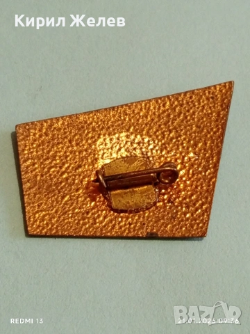 Рядка емайлирана значка VII КОНГРЕС на БЪЛГАРСКИТЕ ПРОФЕСИОНАЛНИ СЪЮЗИ 51675, снимка 6 - Колекции - 53171808