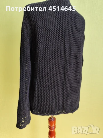 Жилетка дамска ажурена плетка размер L , снимка 2 - Жилетки - 50805092
