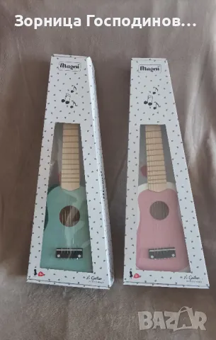 Продавам нова детска дървена китара, снимка 3 - Музикални играчки - 49529271