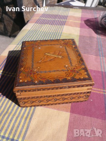 ДЪРВЕНА ТАБАКЕРА ОТ СОЦА, снимка 15 - Други ценни предмети - 40980827