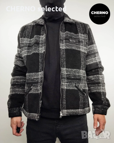 ALLSAINTS Phoenix карирано яке с цип – размер XL – ново с етикети, снимка 5 - Якета - 52886340