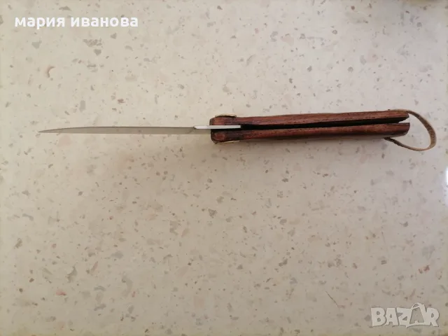 Джобна ножка стомана бронз, снимка 5 - Ножове - 55962131