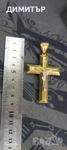 златен кръст 8,2 гр, снимка 2 - Колиета, медальони, синджири - 55829766