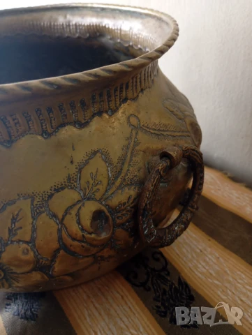 Стара викторианска кашпа,саксия за цветя, снимка 3 - Други ценни предмети - 50937240
