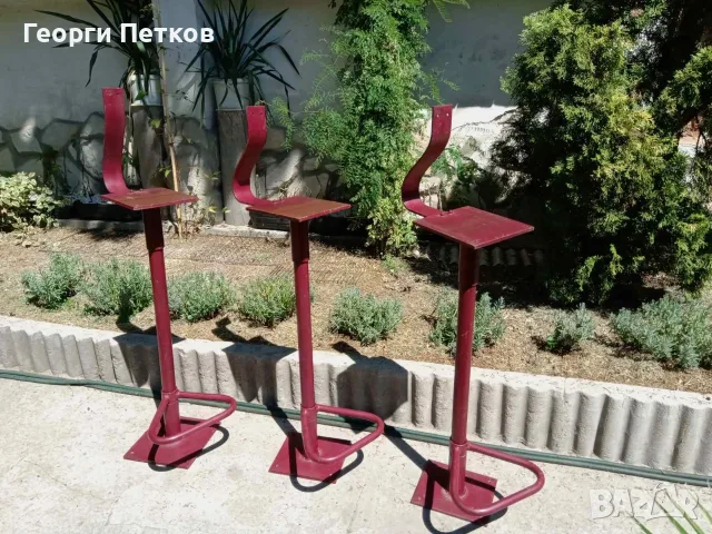Kрак за бар стол тип Щъркел - 3 броя., снимка 3 - Столове - 55738376