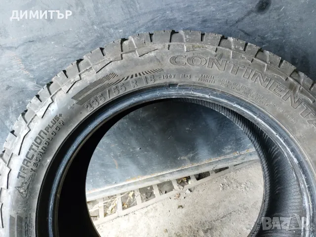 2бр.всесезонни гуми CONTINENTAL 235/55/18 100V DOT 4218, снимка 6 - Гуми и джанти - 48762456