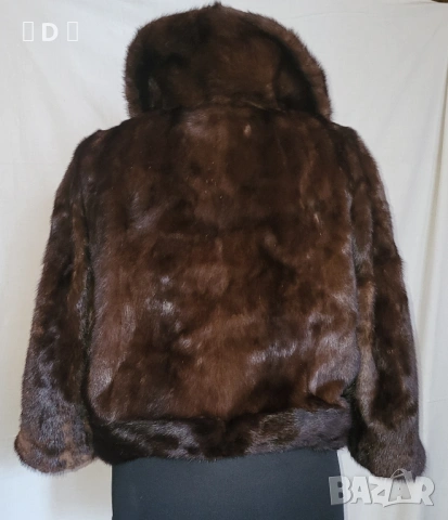 НОРКА / ВИЗОН  късо палтенце с 3/4 ръкав - М, снимка 4 - Якета - 53583015