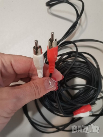 RCA to RCA аудио кабел male to male 10 meters., снимка 2 - Части и Платки - 36051483