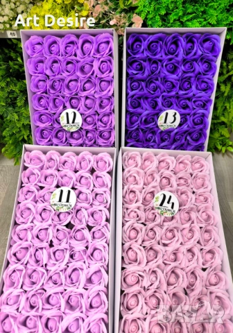 Сапунени рози , снимка 9 - Изкуствени цветя - 46398453