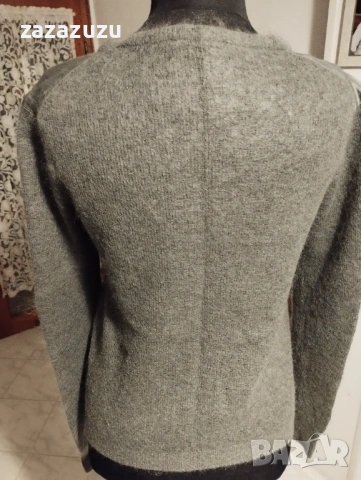 PATRIZIA PEPE мохер и сатенирана коприна дамска блуза, снимка 3 - Блузи с дълъг ръкав и пуловери - 53209258