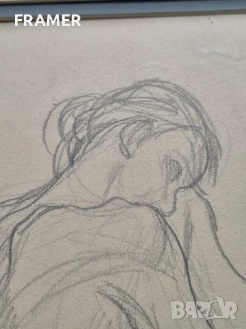 проф. СВЕТЛИН РУСЕВ 1933-2018 "Мечтание" Оригинална рисунка 1990те години, снимка 7 - Картини - 47543725